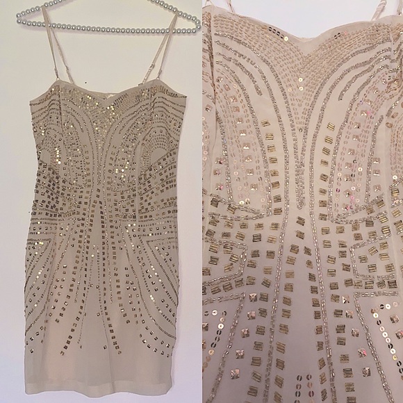 H&M Dresses & Skirts - H&M’s beaded mini dress size 8